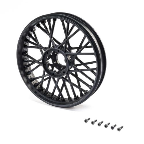 LOS46000 - Front Wheel Set. Black: PM-MX LOSI LOS46000