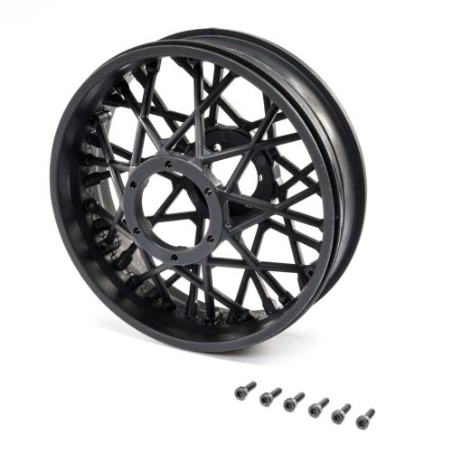 LOS46001 - Rear Wheel Set. Black: PM-MX LOSI LOS46001