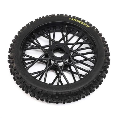 LOS46004 - Dunlop MX53 Front Tire Mounted. Black: PM-MX LOSI LOS46004
