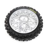 LOS46007 - Dunlop MX53 Rear Tire Mounted. Chrome: PM-MX