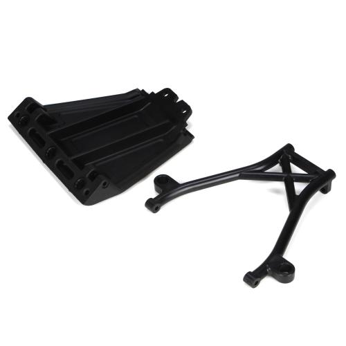 LOSB2574 - Front Skid Plate. Bumper Brace & Spacers: 5IVE-T LOSI LOSB2574