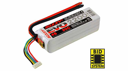 MPX-316614 - ROXXY EVO LiPo 4S 14.8V 2200mAh 30C inkl. BID-Chip Multiplex MPX-316614