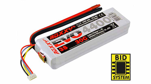 MPX-316632 - ROXXY EVO LiPo 3S 11.1V 4400mAh 30C inkl. BID-Chip Multiplex MPX-316632