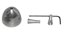 MPX-332319 - Alu-Spinner 38mm m.Spannzg.f.Welle 3.2_4 u.5mm