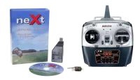 NEXT161003SETM1 - neXt CGM RC Flugsimulator inkl. RX2SIM + T8FB (Mode 1)