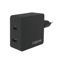 PA0212 - USB Steckdosenadapter 2-Port USB-C _ USB-A 45W