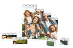 PB-M - Personalisierter Klemmbaustein-Puzzle 77 x 80 (24 Steine)