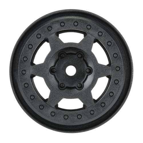 PRO284200 - 1_10 Holcomb F_R 1.55 12mm Crawler Bead-Loc Wheels Black PRO284200