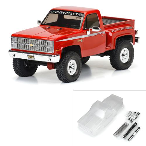 PRO360000 - 1982 Chevy K-10 Clear Body Set with Scale Molded Accesories ProLine PRO360000