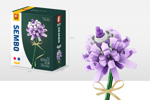 S-601234C - Sembo Blume Trifolium repens L lila (137 Teile) SEMBO BLOCK S-601234C
