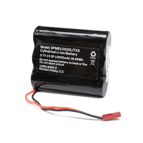 SPMB10500LITX5 - 3.7V 1S 10500mAh Li-Ion Transmitter Battery: iXSR Spektrum SPMB10500LITX5