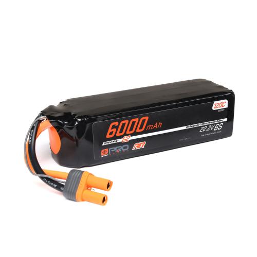 SPMX-1070 - 22.2V 6000mAh 6S 120C Smart G2 Pro Air LiPo Battery: IC5 Spektrum SPMX-1070