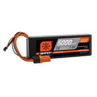 SPMX50002S100H5 - Spektrum 7.4V 5000mAh 2S 100C Smart Hardcase LiPo Battery: IC5