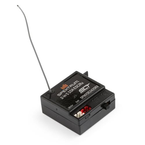 SPMXSE2425RX - 10 Amp Brushed 2-in-1 ESC _ SLT Receiver Combo Spektrum SPMXSE2425RX