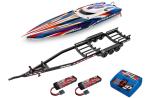 TRX103076-4-ORNG-SET - Traxxas SPARTAN SR orange with Trailer. batteries and Charger