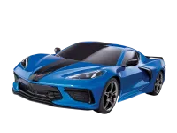 TRX93054-4BLUE - TRAXXAS 4TEC 3.0 Corvette C8 4WD Tourenwagen Brushed ARTR blau 1:10